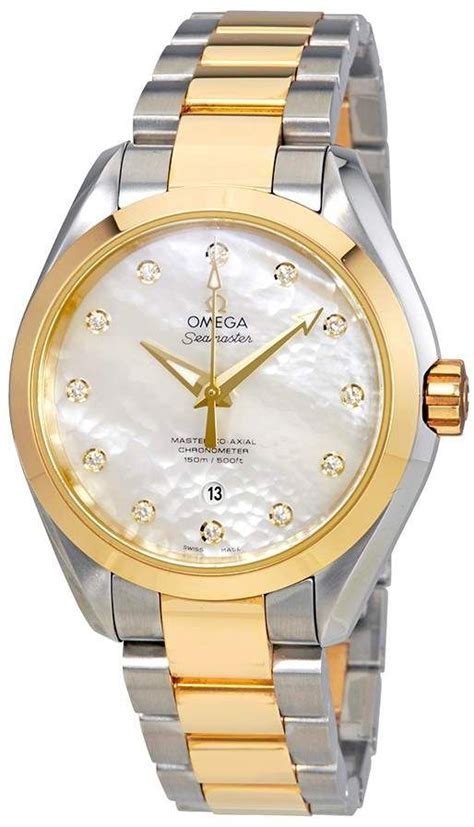 omega seamaster aqua terra diamond set ladies watch|omega aqua terra 38mm thickness.